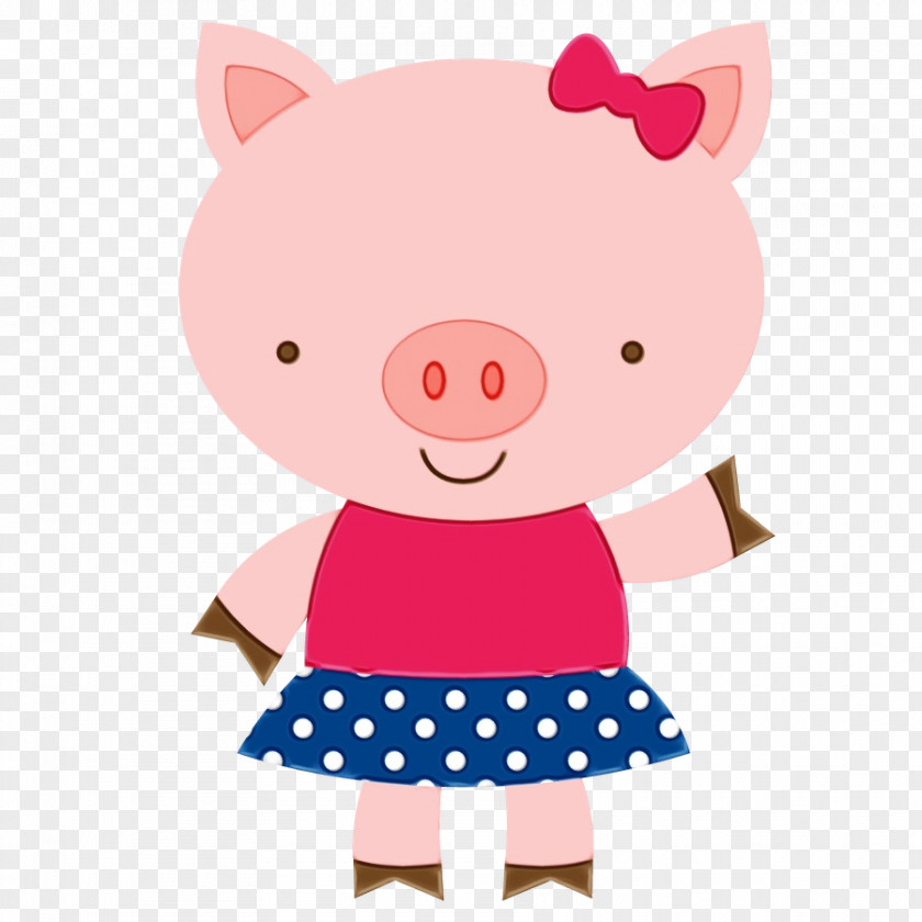 Polka Dot Domestic Pig PNG
