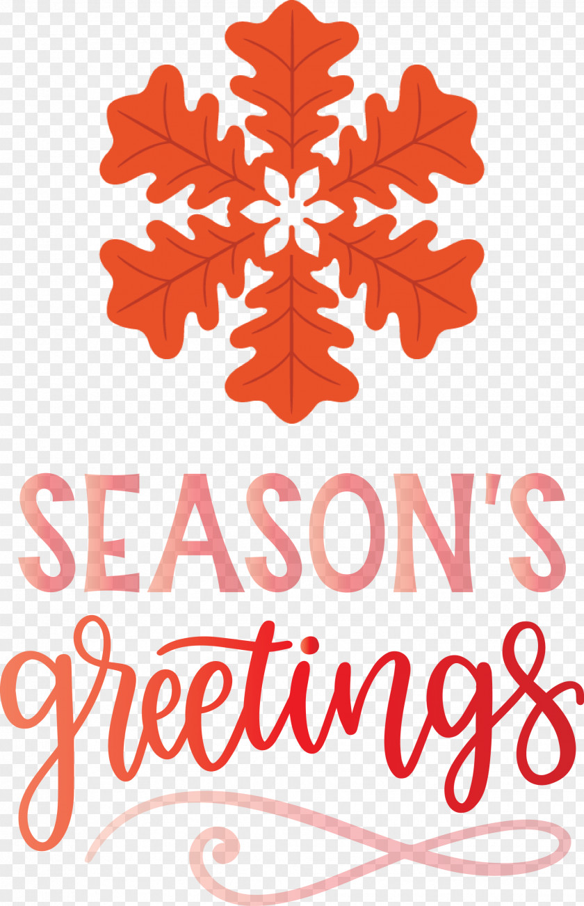 Seasons Greetings Winter Snow PNG