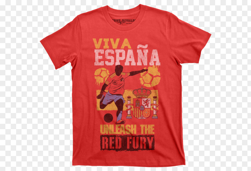 Spain Soccer T-shirt Sleeve Clothing Crew Neck PNG