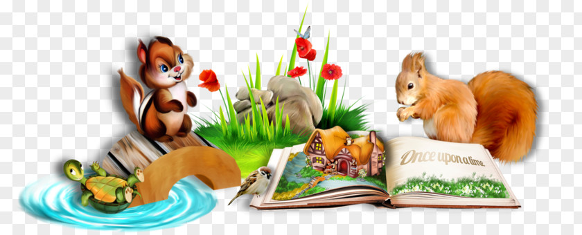 Animal Figure Animation Grass Background PNG