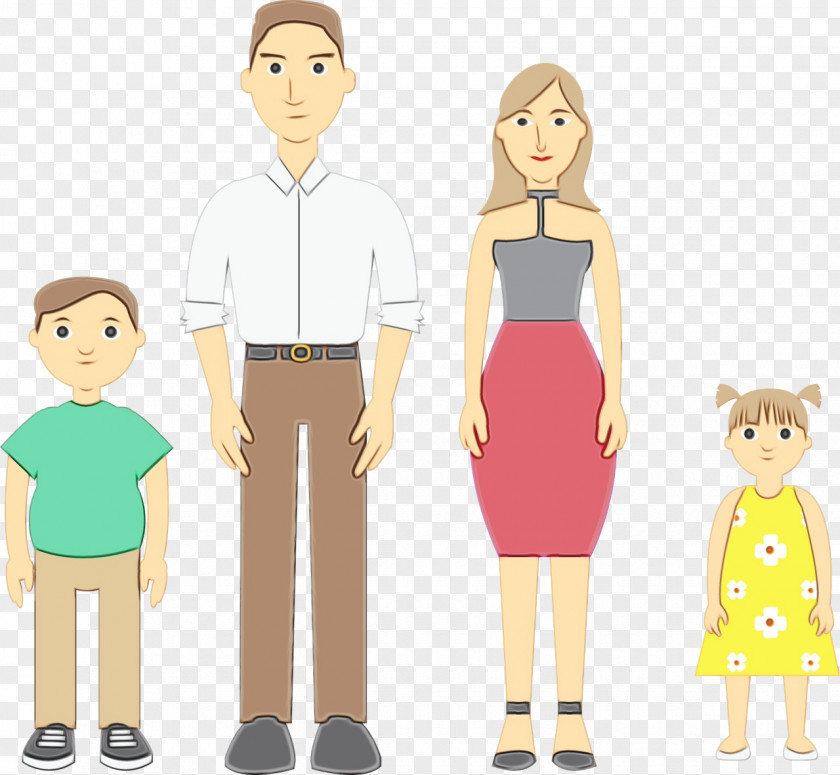 Sharing Child Cartoon People Standing Gesture PNG