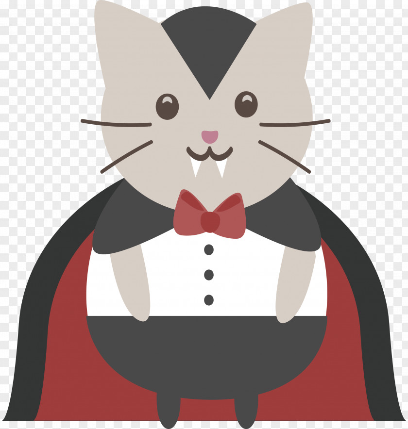 Vampire Cat Kitten Whiskers Clip Art PNG