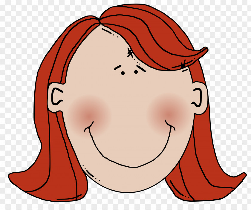 Faces Red Hair Face Clip Art PNG