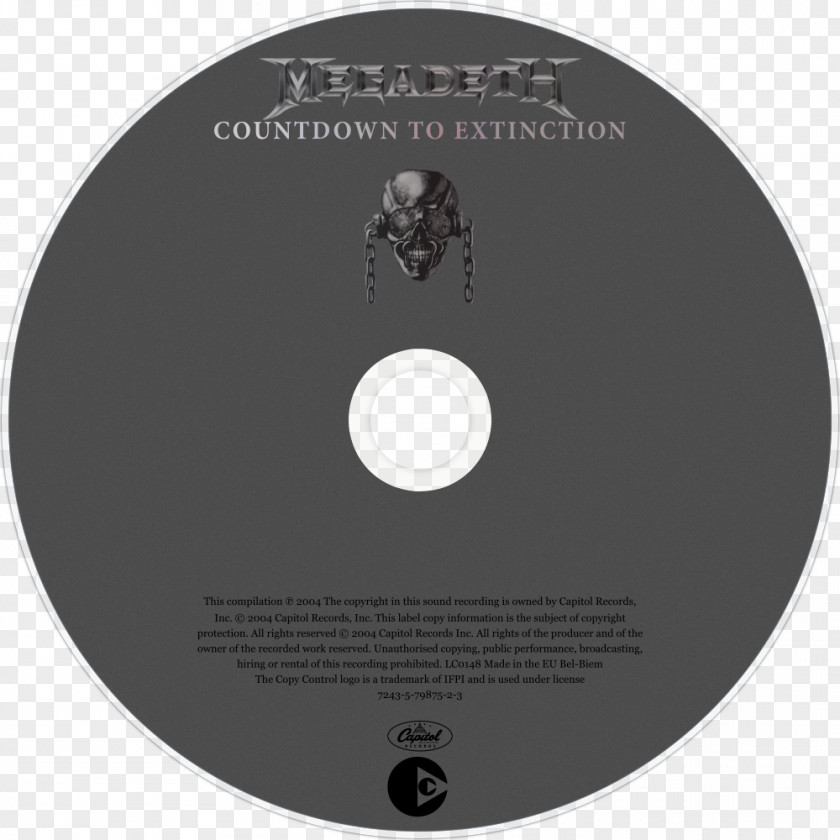 Megadeth Compact Disc DVD Brand Label PNG