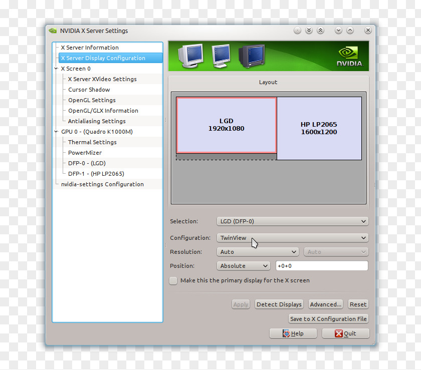 Nvidia Computer Program X.Org Server Monitors Twin Vew PNG