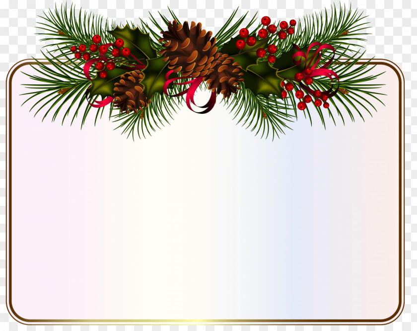 Pine Leaves Christmas Garland Holiday Clip Art PNG