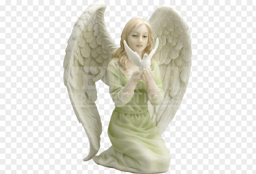 Antique Lantern Statue Angel Figurine Cherub Prayer PNG