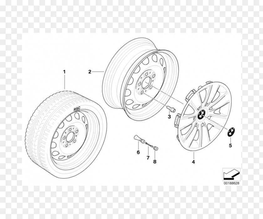 Bmw BMW Wheel Mini E Rim PNG