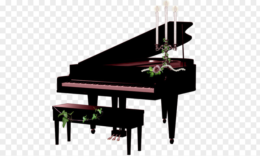 Cartoon Black Piano Musical Instrument PNG