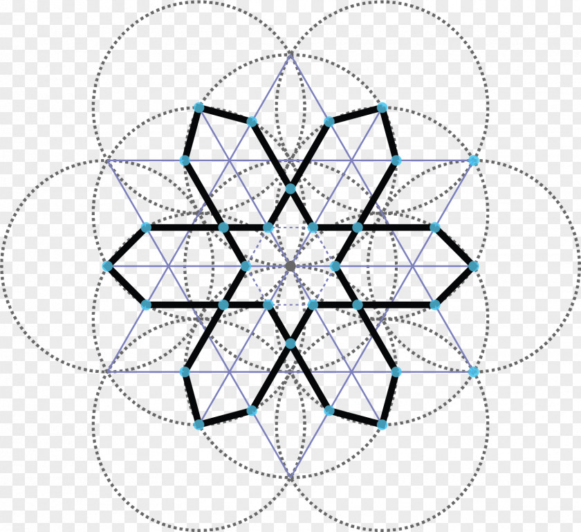 Compass Circle Compass-and-straightedge Construction Hexagon Mathematics PNG
