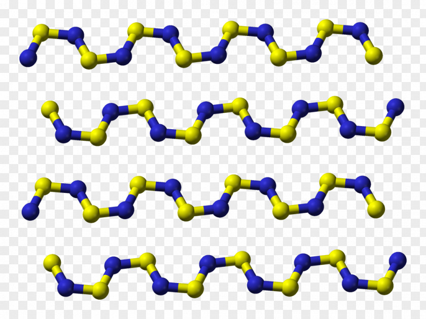 Polythiazyl Tetrasulfur Tetranitride Polymer Sulfur Nitride PNG