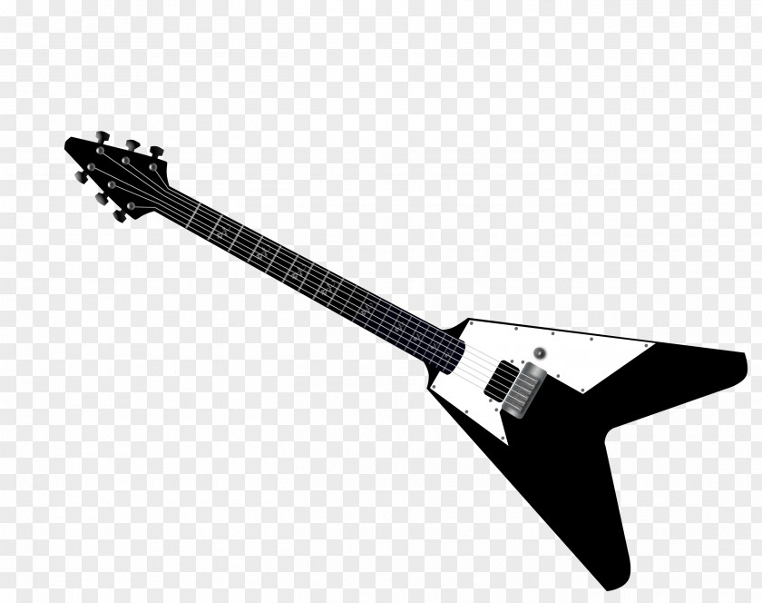 Bass Instruments Black And White Vector Electric Guitar Musical Instrument PNG