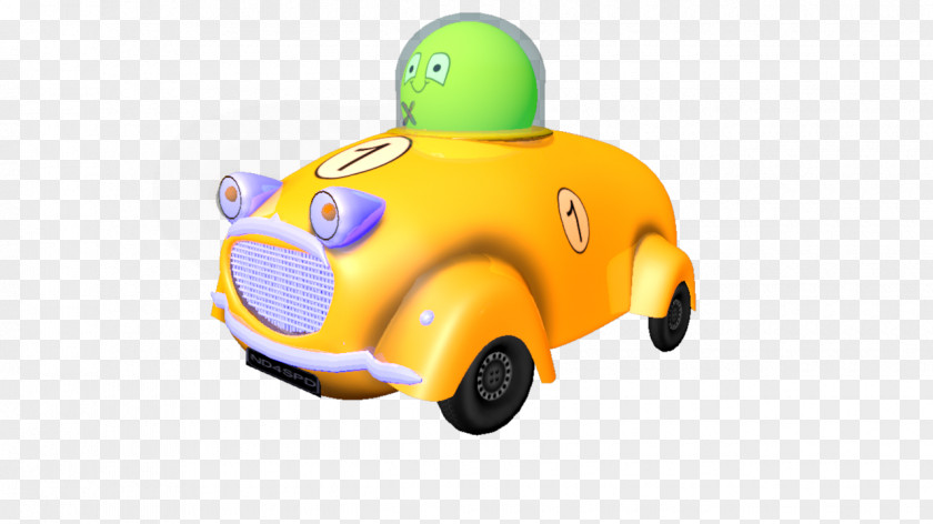 Cartoon Cancer Cell Model Car Compact Automotive Design PNG