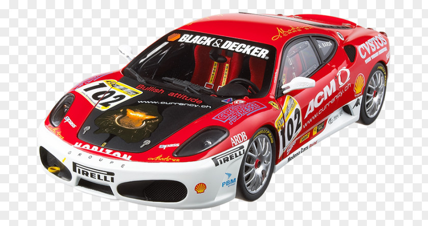 Ferrari F430 Challenge 360 Modena Sports Car Racing Model PNG