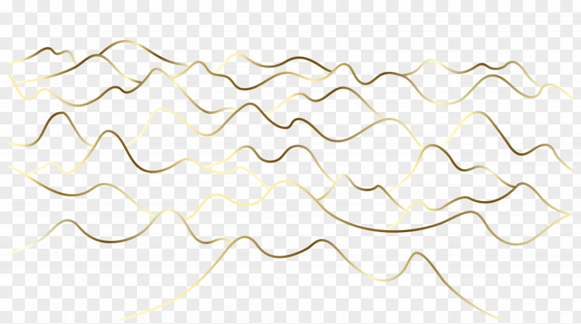 Gold Wave Gradient Arc Paper Area Pattern PNG