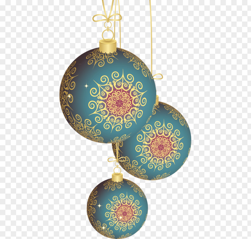 Hand-painted Pattern Christmas Ball Ornament Clip Art PNG
