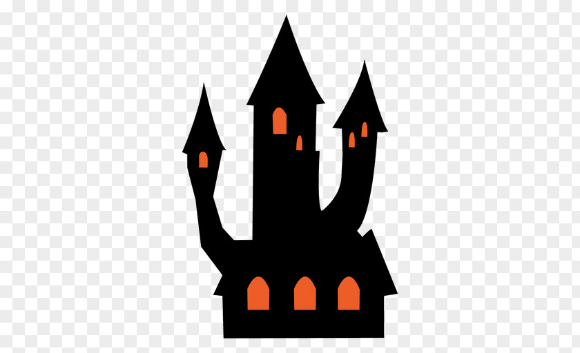 Haunted House Halloween Clip Art PNG