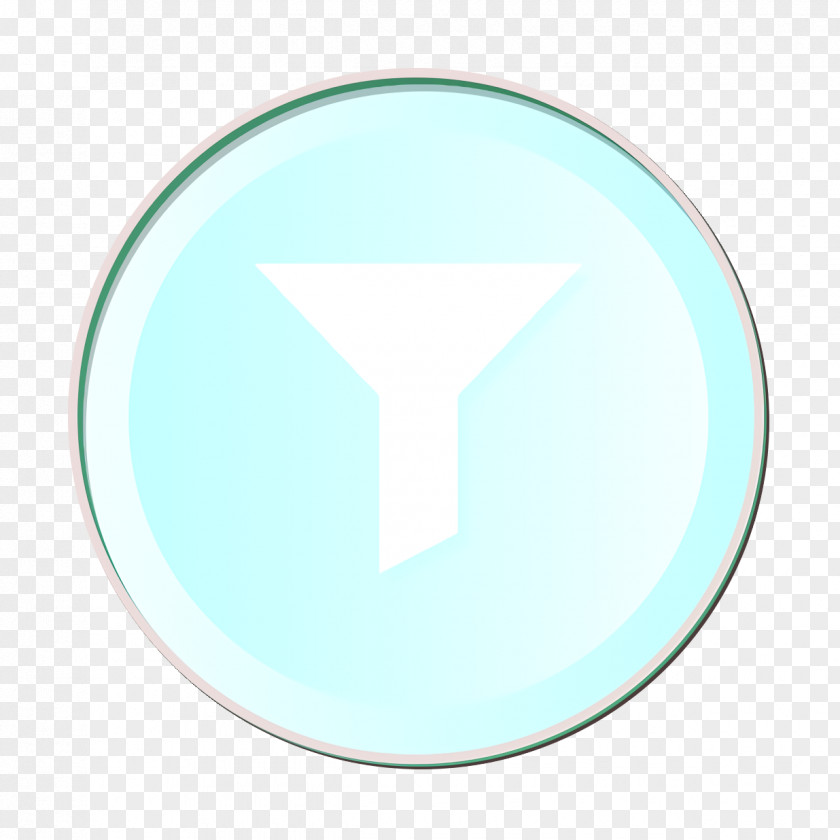 Logo Teal Descending Icon Filter Filtering PNG