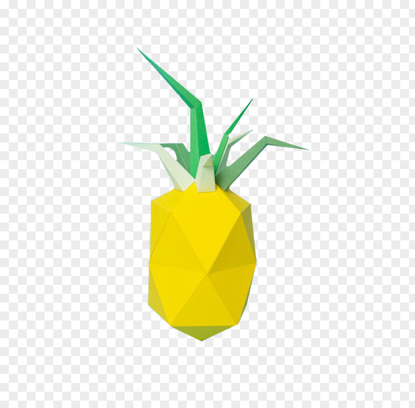 Origami Pineapple Paper Auglis PNG