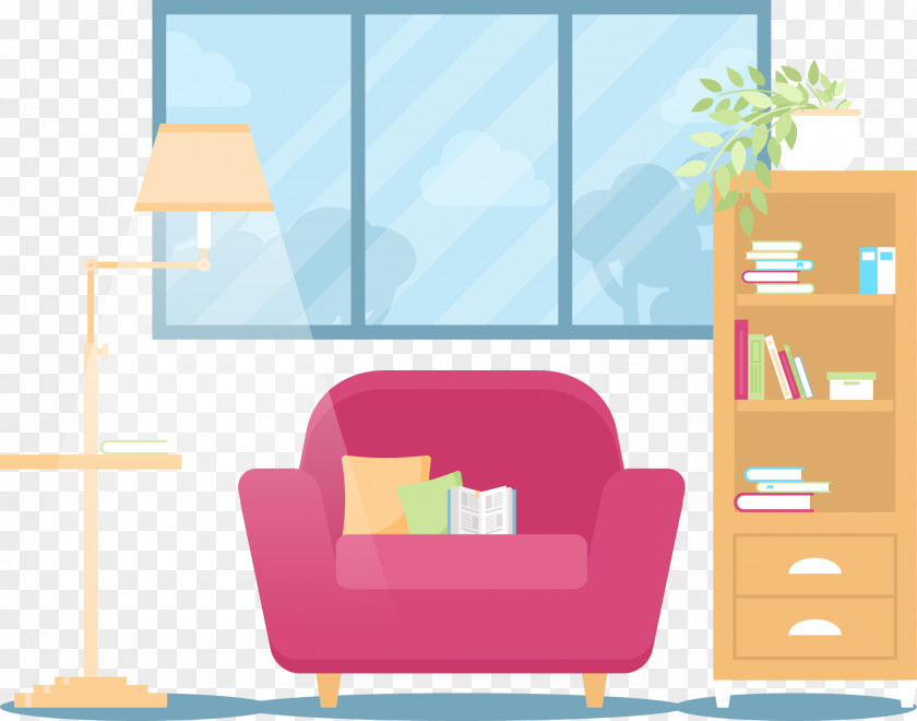 Vector Hand-painted Cartoon Sofa Mover Living Room Download Relocation Microsoft Windows PNG