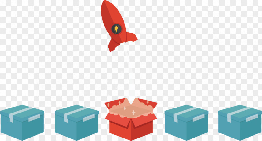 Vector Rocket Box Euclidean PNG