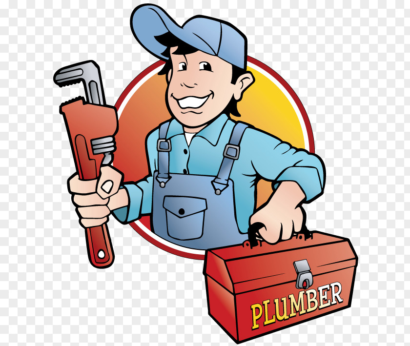 Bricklayer Tradesman Plumber Cartoon PNG