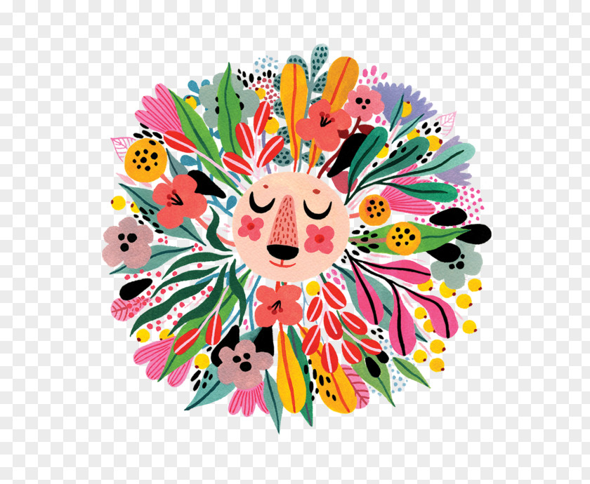 Illustration Sina Weibo Floral Design Art PNG