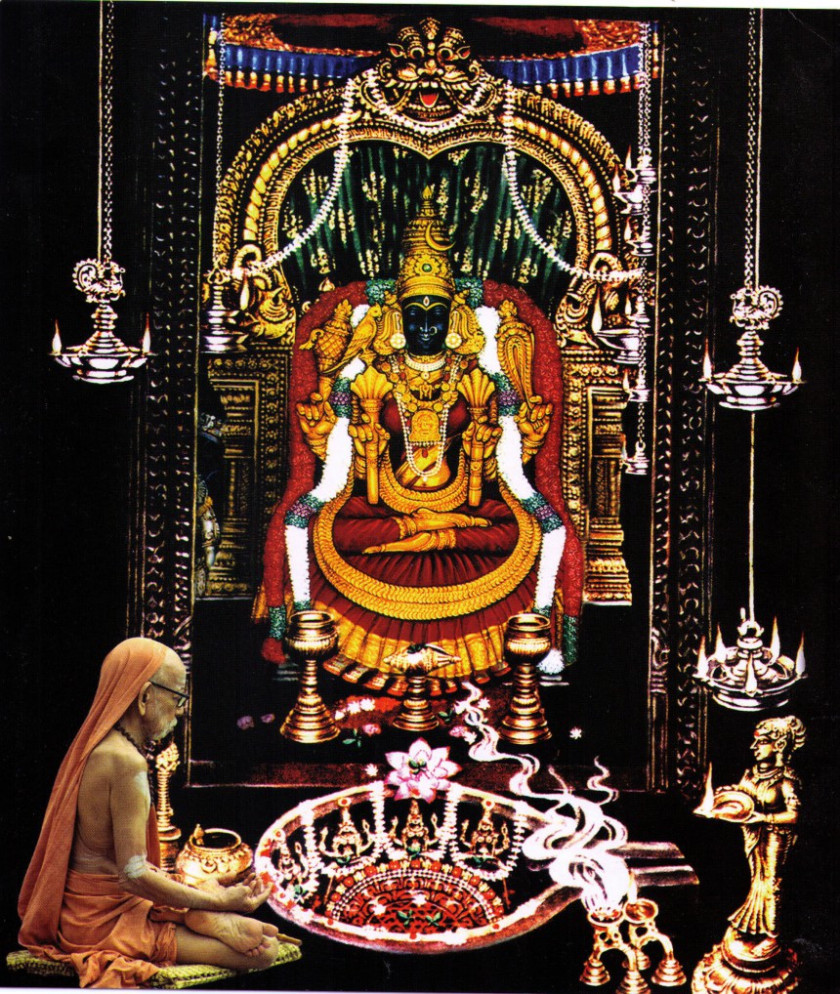 Sarawati Kamakshi Amman Temple Kanchi Kamakoti Peetham Parvati Shakti Peetha PNG