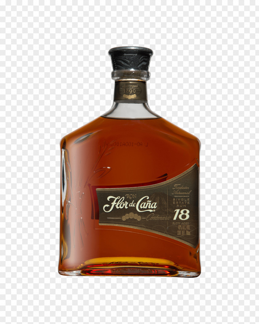 Sugarcane Liquor Rum Nicaragua Flor De Caña Liqueur PNG