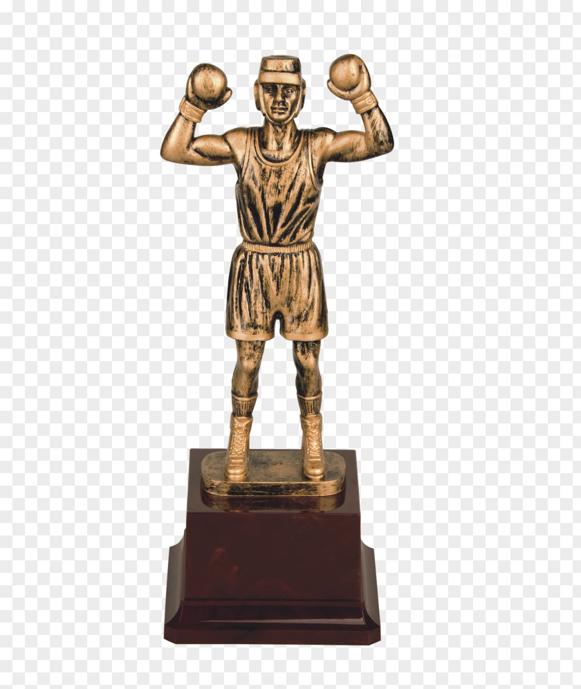 Trophy Figurine Bronze Sculpture Sports Boxing PNG