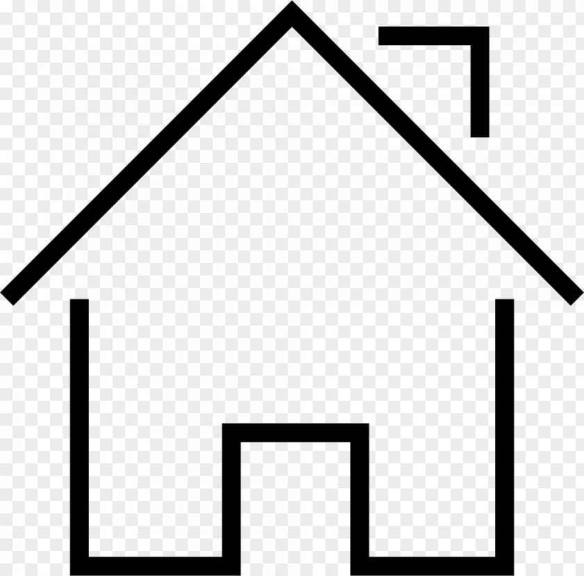 Angle Triangle House White Font PNG