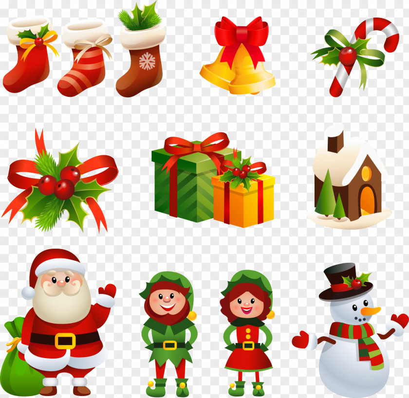 Cartoon Christmas Decorations PNG