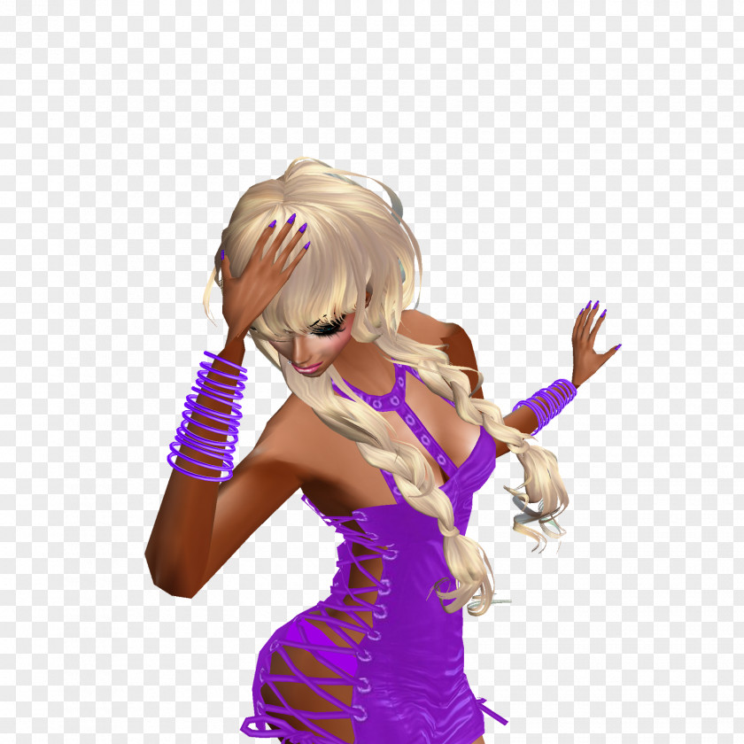 Fashion Designer Costume Purple Dance PNG