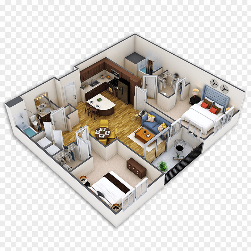 Griffis Union Station LoDo, Denver Apartment Glenarm Place Floor Plan PNG