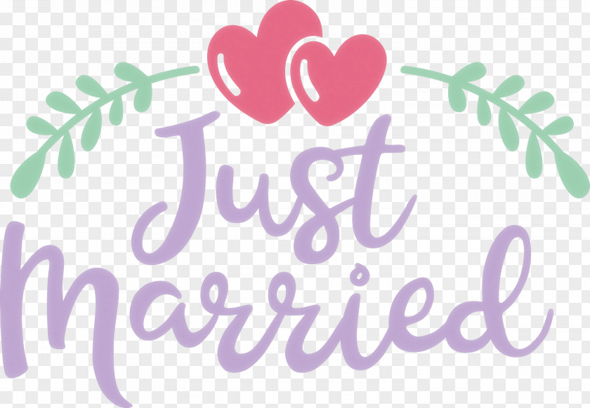 Just Married Wedding PNG