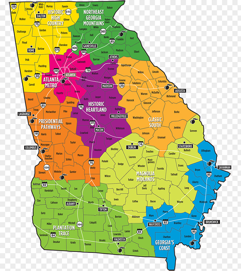 Map Atlanta Road Chatham County, Georgia Democratic Party Of PNG