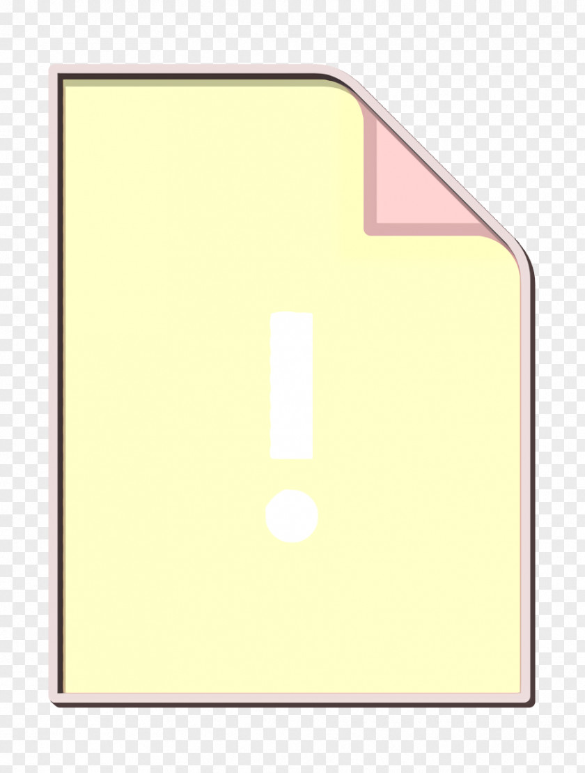 Rectangle Text Exclamation Mark Icon PNG