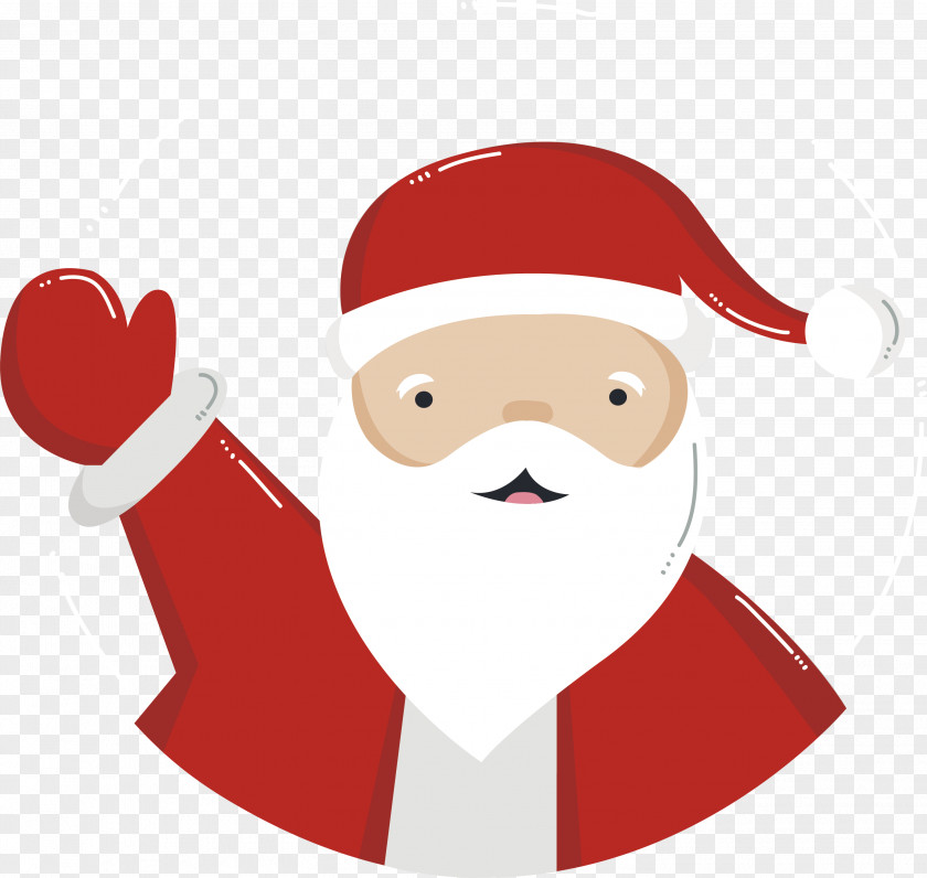 Greeting Santa Claus PNG