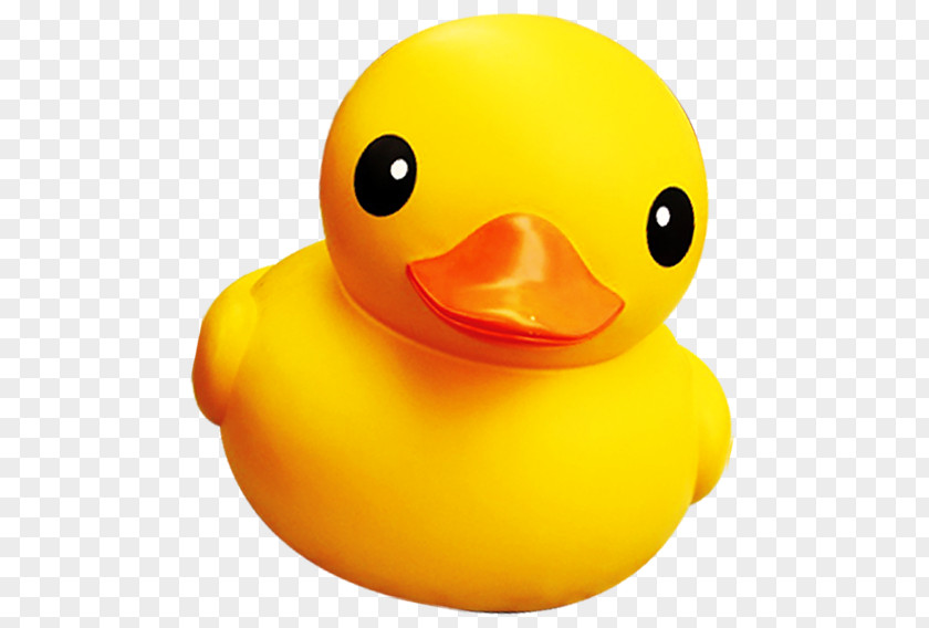 Lovely Big Yellow Duck Rubber PNG