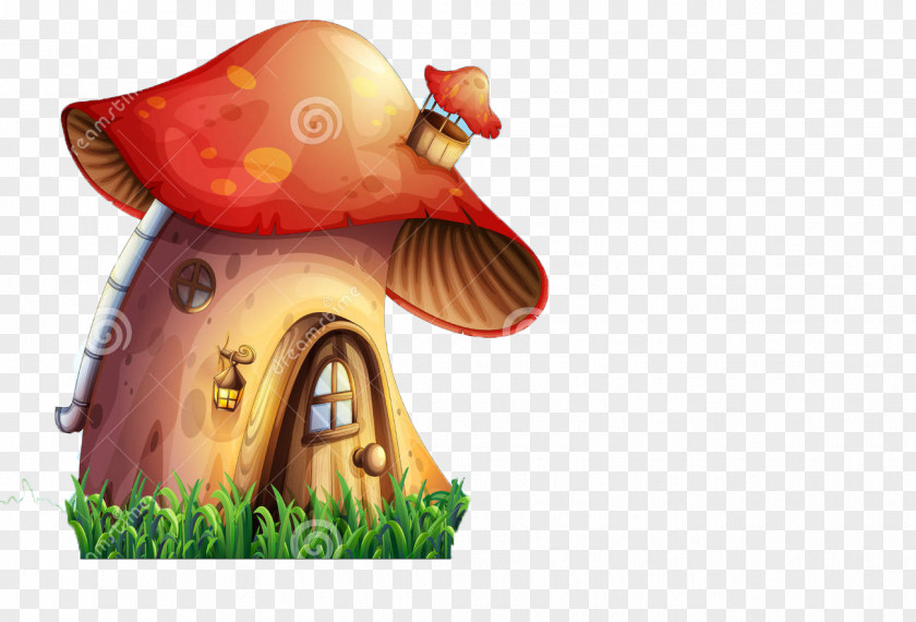 Mushroom,lovely,Cartoon,color Mushroom House Cartoon Illustration PNG