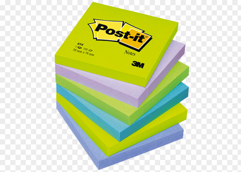 Post Its Post-it Note Paper Office Supplies Blue Color PNG