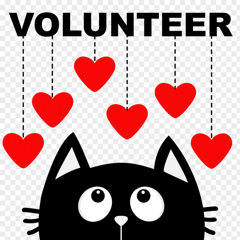 Volunteer Cat Valentine's Day Kitten Wedding Invitation PNG