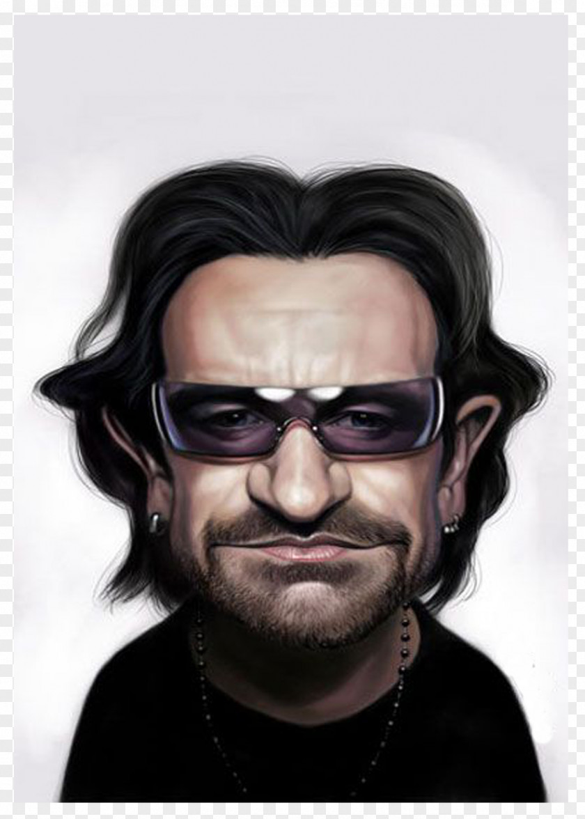 Rock Bono Caricature Artist U2 PNG
