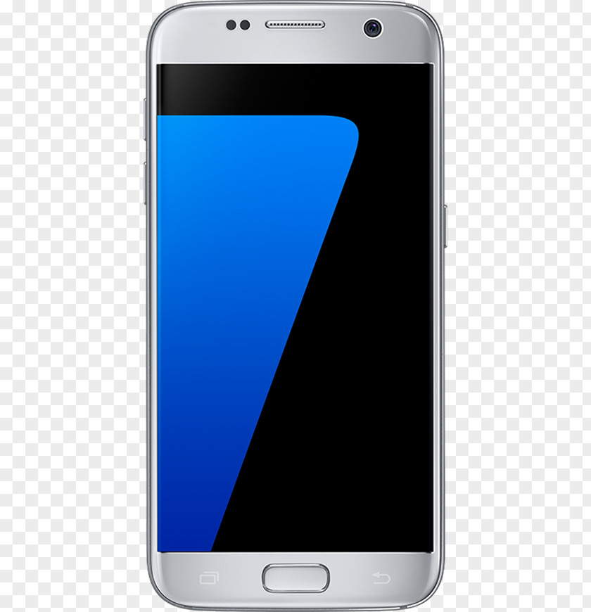 Silver Edge Refurbished Samsung Galaxy S7 SM-G935 32GB Verizon Black Smartphone PNG