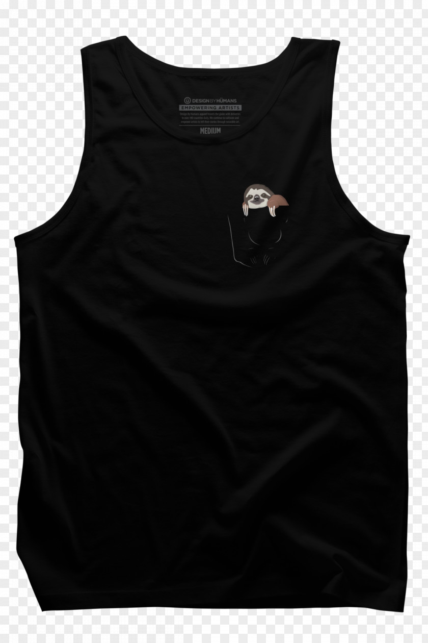 Sloth Hanging Gilets T-shirt Sleeveless Shirt Neck PNG