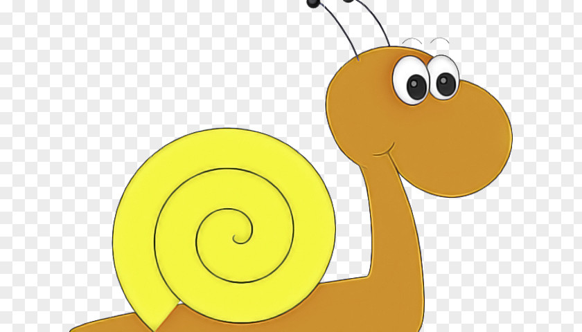 Cartoon Yellow Insect Snails And Slugs Snail PNG