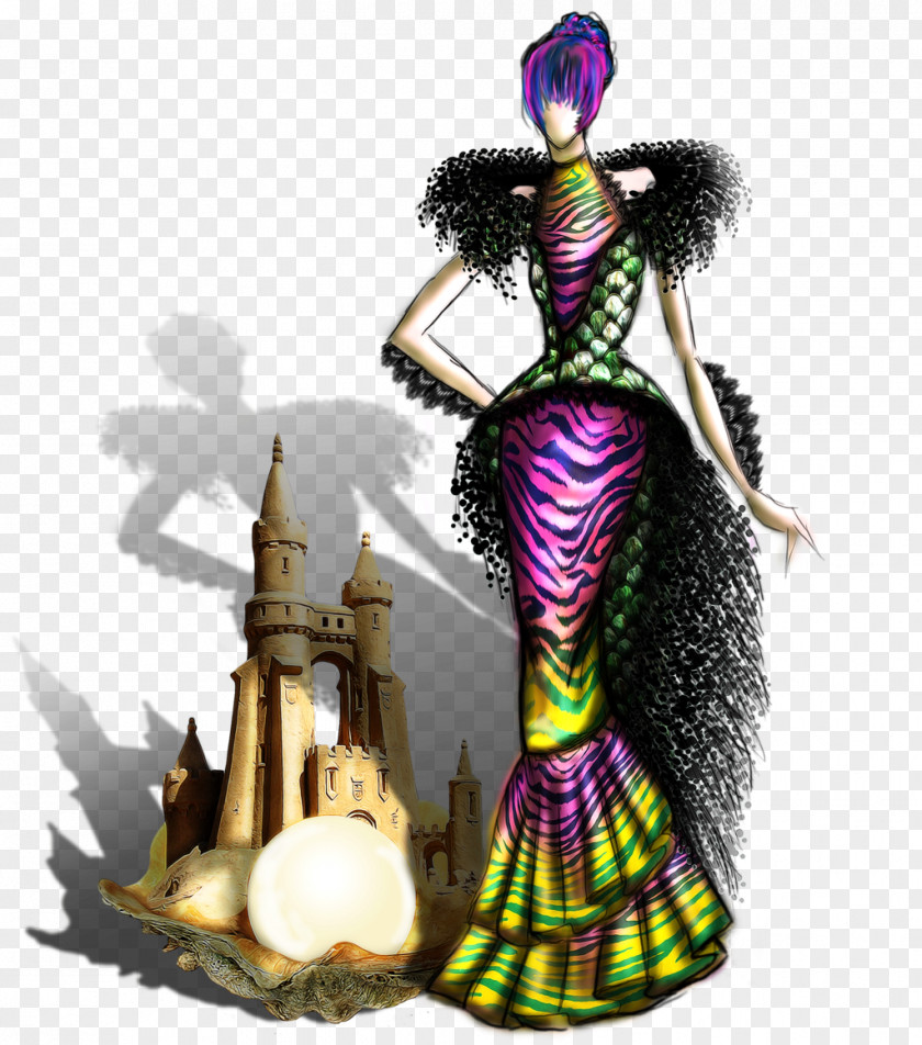 Fairy Tale Material Fashion Illustration PNG