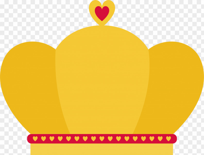 Golden Cute Crown Clip Art PNG