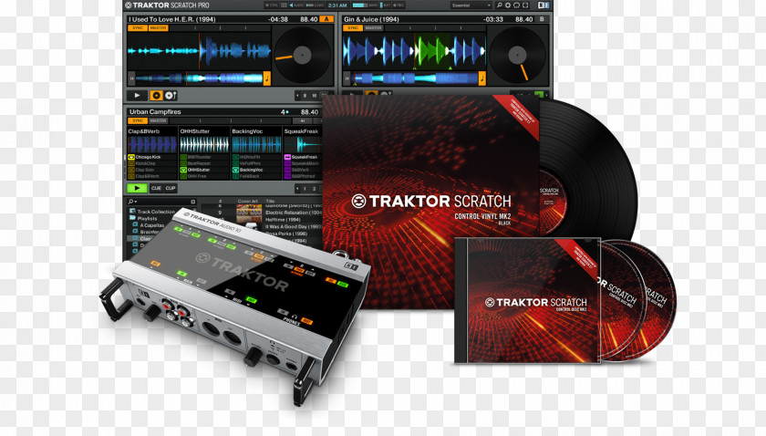 Musical Instruments Native Traktor Scratch A6 Vinyl Emulation Software Disc Jockey PNG