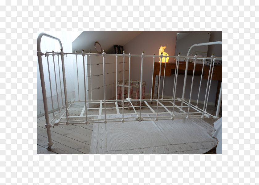 Fer Forge Wrought Iron Steel Handrail Bed PNG